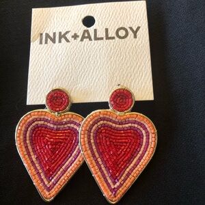 INK+ALLOY Colorful Heart Earrings